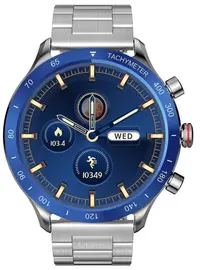 Ceas inteligent Riversong - Motive 9 Max, 1.43'', Silver Blue