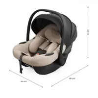 Scoica auto Kinderkraft I-Lite Beige, 40-87 cm, I-size, SPS, tetiera reglabila