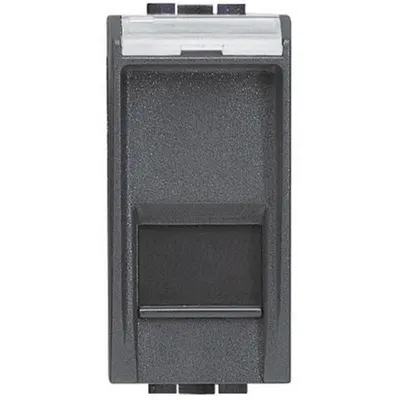 Priza RJ 45 LiVinglight Cat. 6 - UTP - Antracit - 1 modul