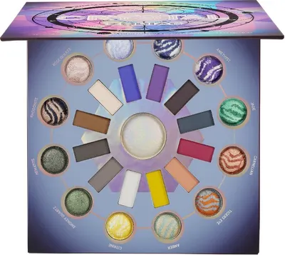 BH Cosmetics - Paletă de farduri și iluminator Crystal Zodiac, 25 culori
