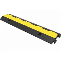 Rampa protectie cabluri cauciuc 2 canale 10 tone 1 m x 25 cm x 5 cm