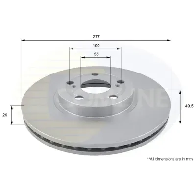 Disc frana COMLINE ADC01109V