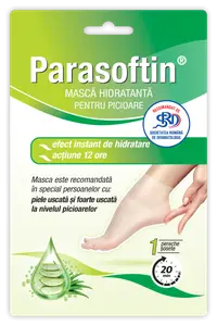 Masca hidratanta pentru picioare Parasoftin, 1 pereche, Zdrovit