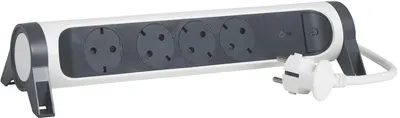 Benzi de alimentare Legrand - 694507 4x shuko, protecție, 1,5 m, alb-gri