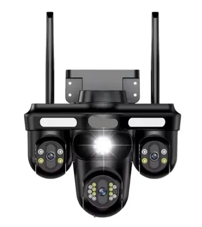 Camera de Supraveghere Conexiune WIFI 3 Lentile 12 MP Vedere Panoramica