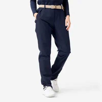 Pantalon impermeabil golf RW500 Bleumarin Damă