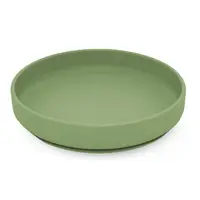 Farfurie, Petite&Mars, Take&Match, Din silicon, Cu ventuza, Fara BPA, Adecvata pentru masina de spalat vase si microunde, Nu absoarbe mirosuri, 6 luni+, 400 ml, Sweet Pea, Verde