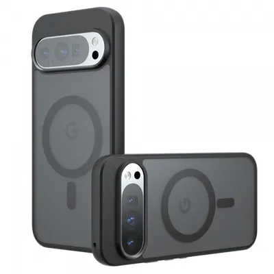 Husa MagSafe pentru Google Pixel 9 / 9 Pro, Techsuit, PureFrost, Neagra Satinata