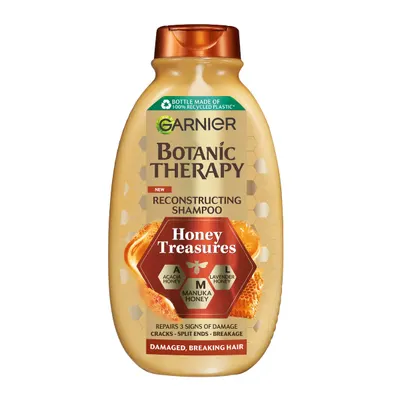 Sampon pentru par deteriorat cu tendinta de rupere Honey Treasures Botanic Therapy, 400ml, Garnier