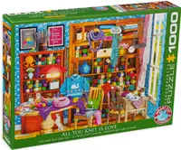 Puzzle Eurographics din 1000 de piese - All you Knit is Love