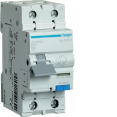 Disjunctor diferențial P+N 10A/30mA, B, 6kA, tip A
