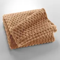 Pătură maro din microflanel 125x150 cm Mini Frosty – douceur d'intérieur