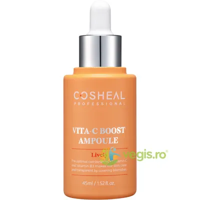 Ser Iluminator cu Vitamina C si Vitamina B3 Vita-C Boost Ampoule Lively 45ml