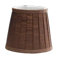 Abajur Clip Shade Pleated Chocolate Candle Shade