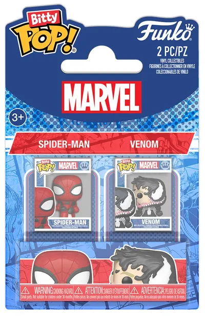 Set de figurine mini Funko Bitty POP! Marvel: Spider-Man - Spider-Man & Venom