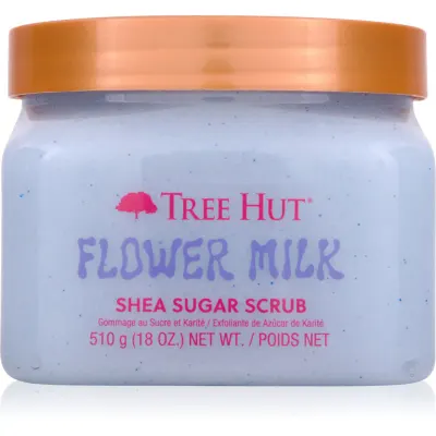 Tree Hut Shea Sugar Scrub Flower Milk exfoliant de corp cu zahăr 510 g