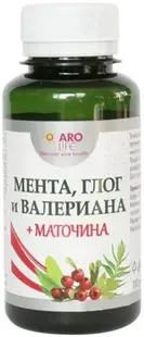 Mentă, glog și valeriană + Melisă Sirop, 110 ml, Aro Life