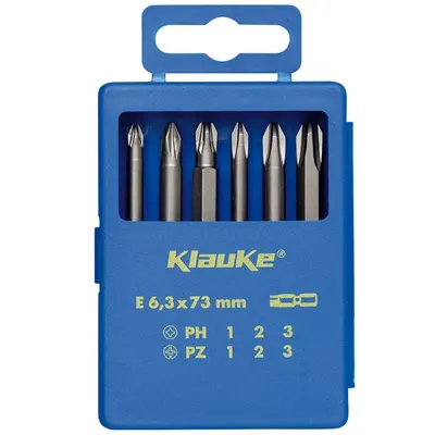 Set biti 6 piese, drepte+PH Klauke KL330