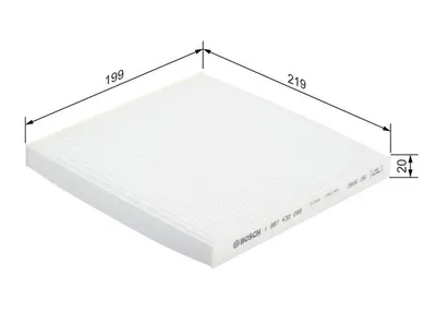Filtru habitaclu BOSCH 1 987 432 088