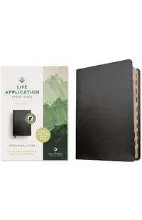 NLT Life Application Study Bible, Third Edition, Personal Size (Bonded Leather, Black, Indexed, Red Letter) -