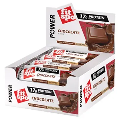 Power Baton proteic, ciocolată, 12 x 55 g, FitSpo