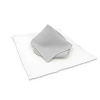 Set 2 museline Qmini Grey si Cream, multifunctionale, bumbac dublu, 30x30 cm