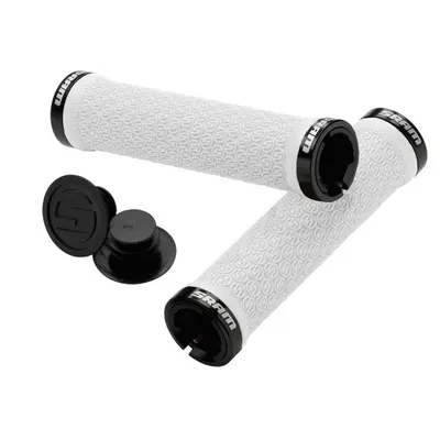 Sram Grips Locking W/double Clamps & End Plugs White