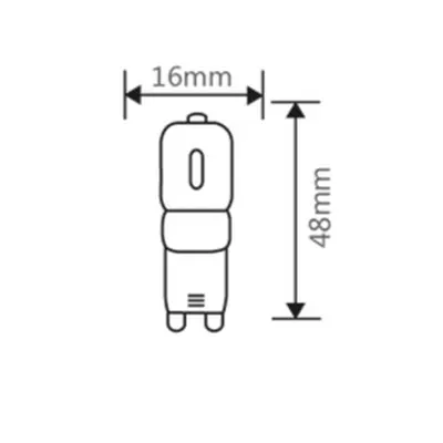 Sursa de iluminat, bec G9 DİMMABLE 3W ADVANCE 3000K