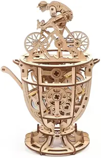 Puzzle 3D din lemn Ugears din 189 piese - Ciclist