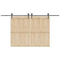 Gossi set feronerie pentru usi glisante, negru, 400 cm, otel