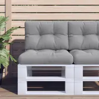 Gossi perne pentru paleti, 2 buc., gri, material textil