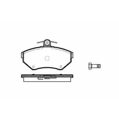 Set placute frana, frana disc REMSA 0631.00