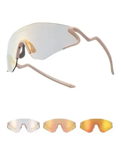 Ochelari ciclism ROCKBROS fotocromatici UV400 aurii 24 g