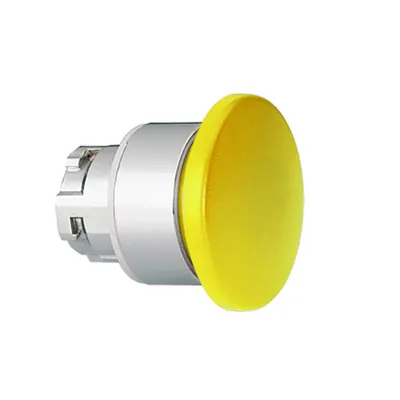 Cap buton ciuperca , Ø22MM 8LM METAL SERIES, diametru, Ø40MM. YELLOW