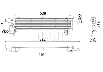 Radiator racire motor potrivit MERCEDES CLS (C257), E (A238), E ALL-TERRAIN (S213), E (C238), E T-MODEL (S213), E (W213), GLC (C253), GLC (X253) 2.0DH 2.0H 3.0H 10.17