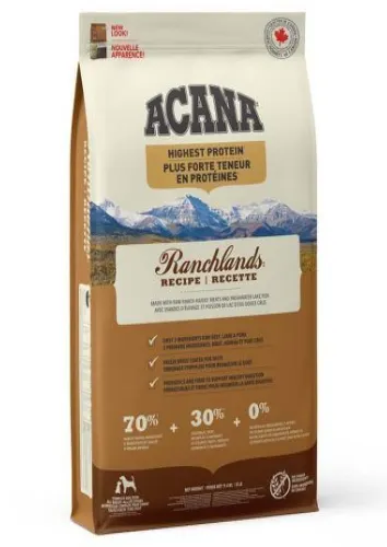 Acana Dog Ranchlands Vita/Miel/Porc 11.4 kg