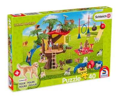 Puzzle Schmidt din 40 de piese - Catelusi fericiti
