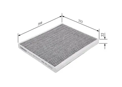 Filtru habitaclu C.A. BOSCH 1 987 432 537