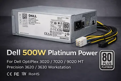 SURSA ALIMENTARE DELL 500W; compatibil: Dell OptiPlex 7080,7070,7060MT