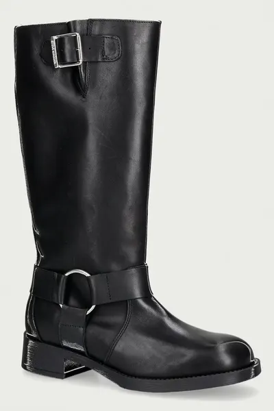 Steve Madden cizme pentru femei din piele Zamza
