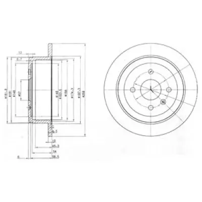 Disc frana DELPHI BG3615