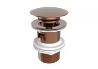 Ventil lavoar/bideu Roca Aqua A5054015RG, universal, push to open, lucios, Rose gold
