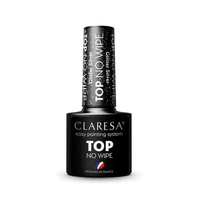 Top coat pentru unghii, Claresa, Top Shine No Wipe, 5ml