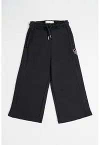 Pantaloni de trening cu logo si snururi - Negru/Roz