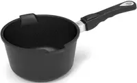 Cratiţă pentru sos cu maner mobil AMT - Gastroguss, 20 cm, negru
