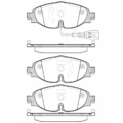 Set placute frana, frana disc REMSA 1515.01