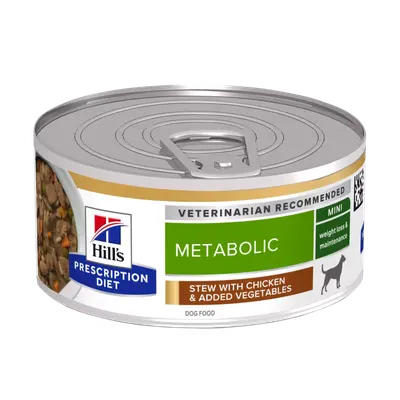 Hill's Prescription Diet Canine Metabolic Chicken & Vegetables Stew, 156 g