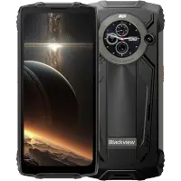 Telefon rugged Blackview BV8200, 4G, Dual SIM, 6.5 IPS 120Hz + 1.3 , Helio G100, 12GB RAM, 256GB, NFC, 45W, Android 14, Black