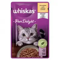 Set 28 buc x 85 gr Hrana umeda pentru pisici Whiskas Pure Delight cu pui in aspic