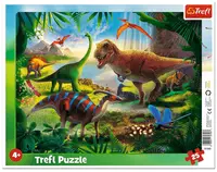 Puzzle pentru copii Trefl din 25 de piese - Dinozauri